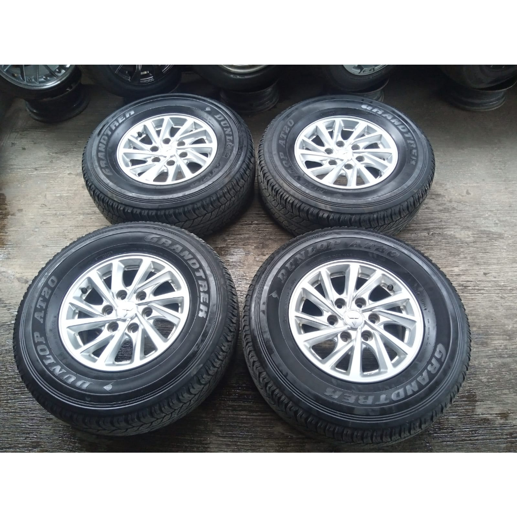 velg original pajero ring 16 pcd 6x139 plus ban 265 70 16 dunlop