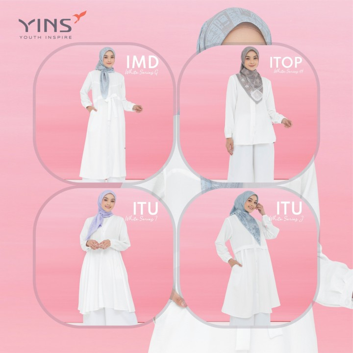 (BISA COD) ATASAN PUTIH NIBRAS/TUNIK NIBRAS/MIDI DRESS NIBRAS/ATASAN WANITA/BAJU SERAGAM/BAJU TUNIK