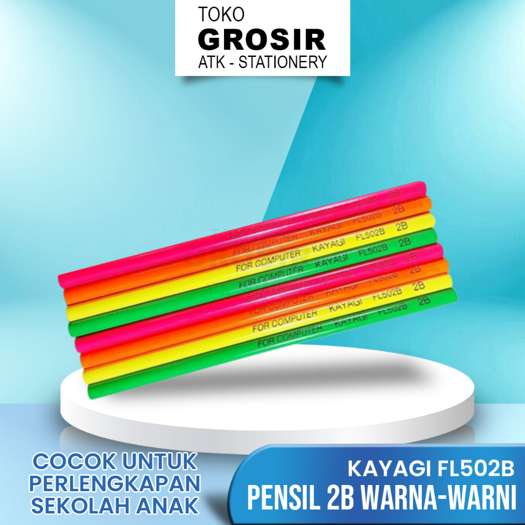 

Pensil Kayagi 2B KY-FL502B / Kayagi Floure / 2B - Toko Grosir ATK Stationery