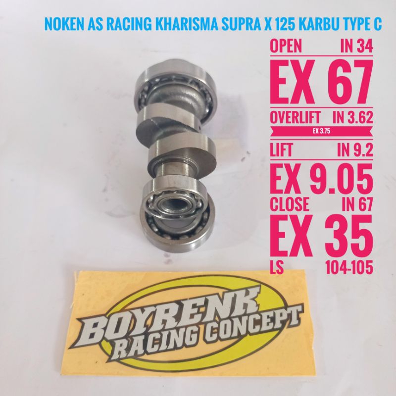 NOKEN AS RACING KHARISMA ROLLER  130cc 150cc - BOYRENK RACING CONCEPT