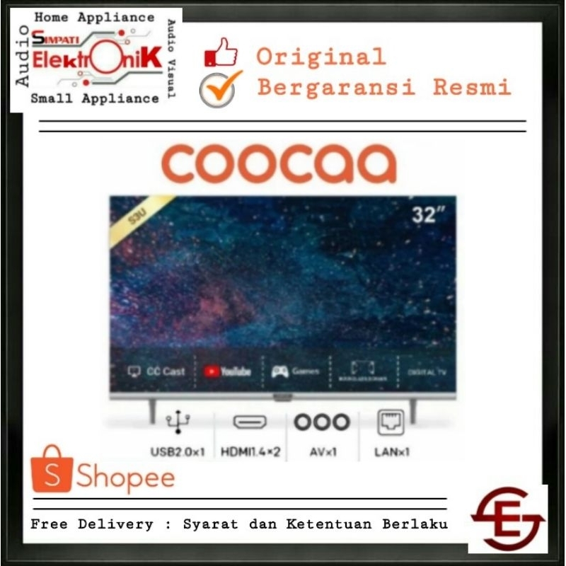COOCAA 32S3U - LED SMART TV 32 INCH COOCAA SMART TV