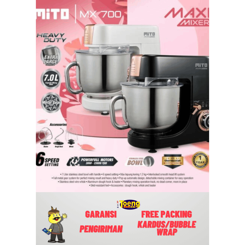 STAND MIXER MX-700 MITO / STANDING MIXER MITO