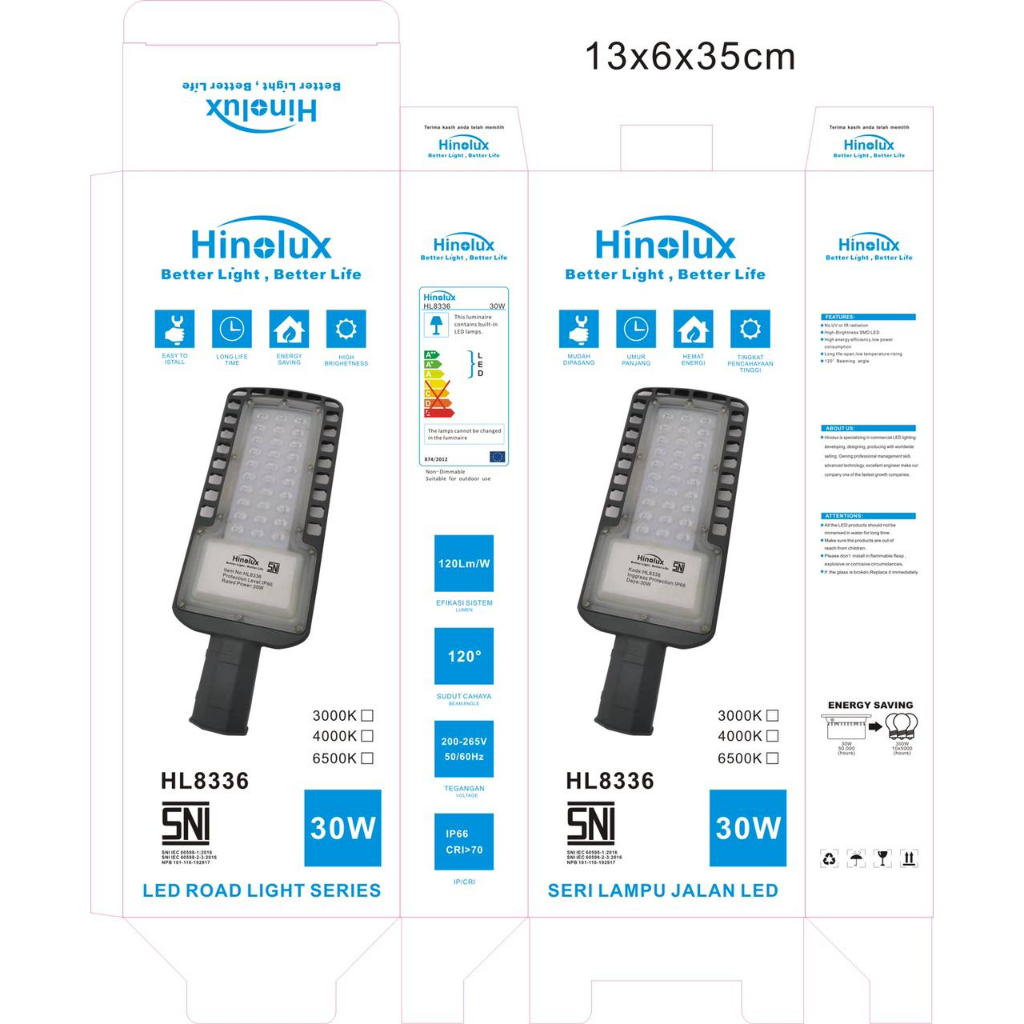 QH LAMPU PJU PUTIH DAN KUNING LAMPU LED PJU HINOLUX LAMPU PJU HL8336