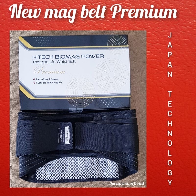 Hitech biomag power premium / New mag  belt Sabuk terapi Pera Pera / kenkonokai / kenko no kai / hap