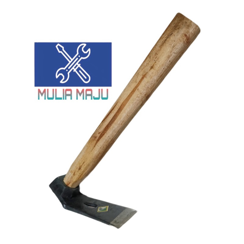 Rimbas + gagang kayu SET/petel cangkul cap ayam jago