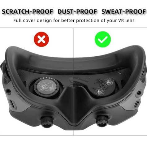 Sunnylife Lens Cover Dustproof VR Lens Silicone DJI Avata Goggles 2