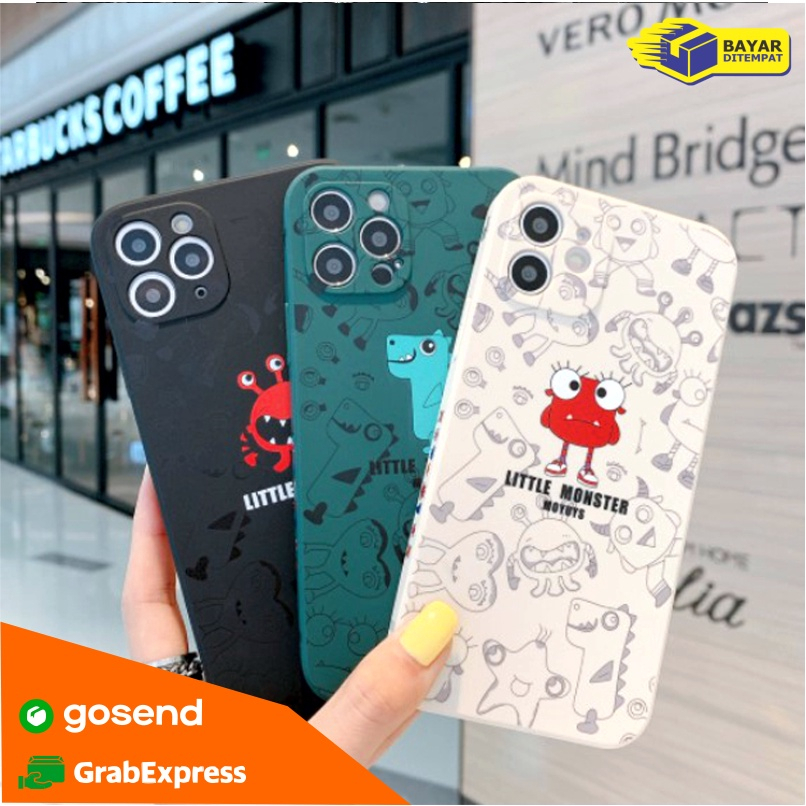 Case Samsung A02S A03S A04S A12 M12 A13 4G 5G A22 4G M32 4G A23 A30S A32 5G A33 5G A50 A50S A52 5G A52S Casing Little Monster Softcase TPU Dove With pelindung kamera