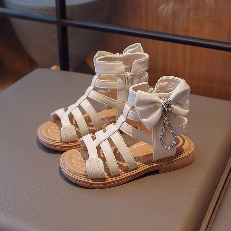 (LOLI-JKT) SP-G96 SANDAL ANAK GLADIATOR  ZIPPER  PITA SIZE 26-36