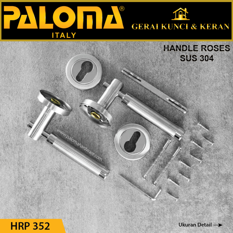 PALOMA HRP 352 Handle Pintu Roses Stainless Steel Lever Gagang Door