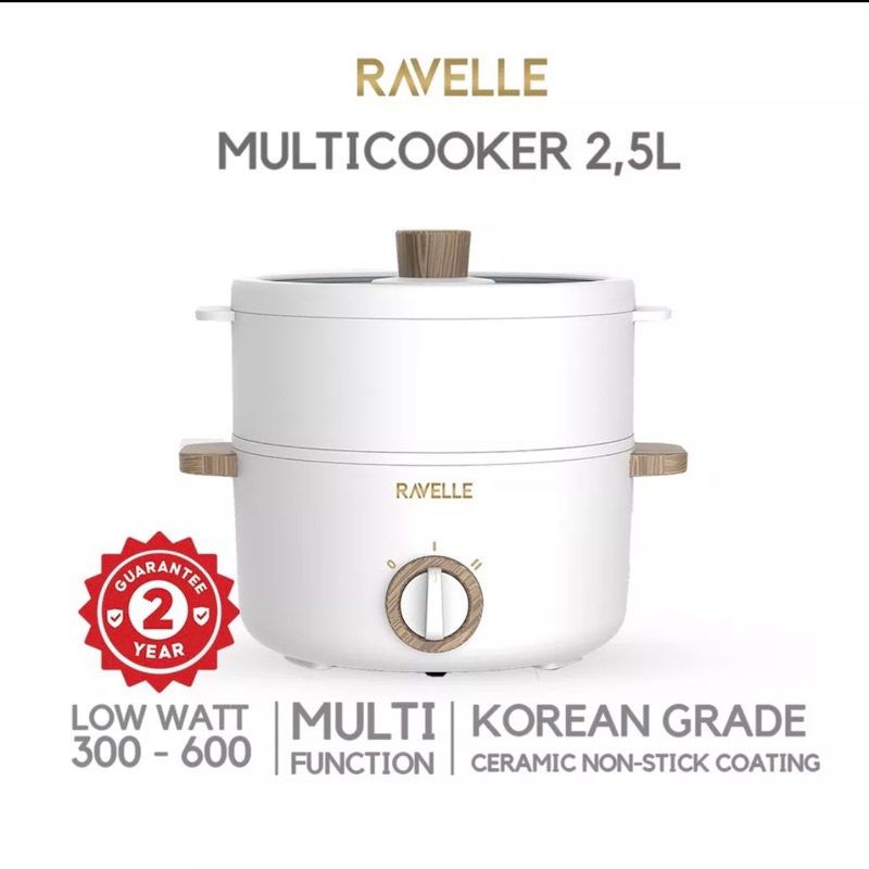 Multi cooker Ravelle white ( 1,5ltr / 2,5ltr )
