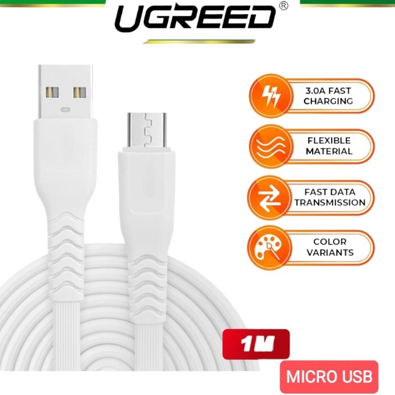 ROCKET KABEL DATA IPHONE 3.0A / MICRO/TIPE-C 3A FAST CHARGING USB LIGHTNING ORIGINAL NO PAKING