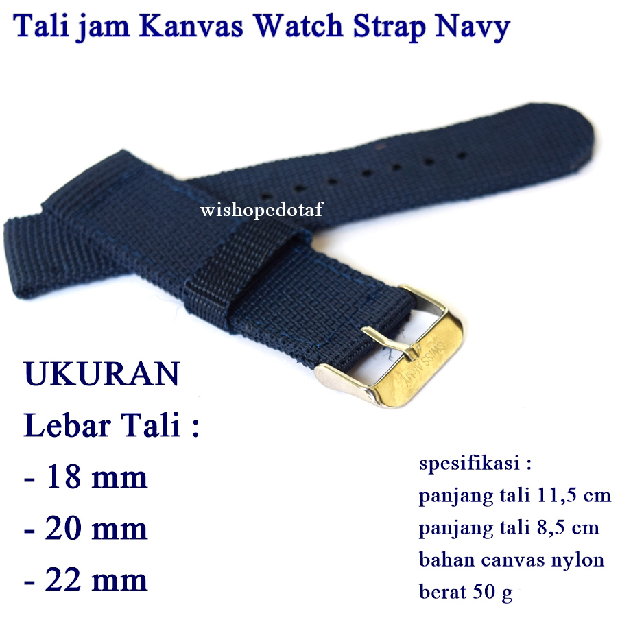 Tali Strap Kalep Jam Tangan Kanvas Nylon Best