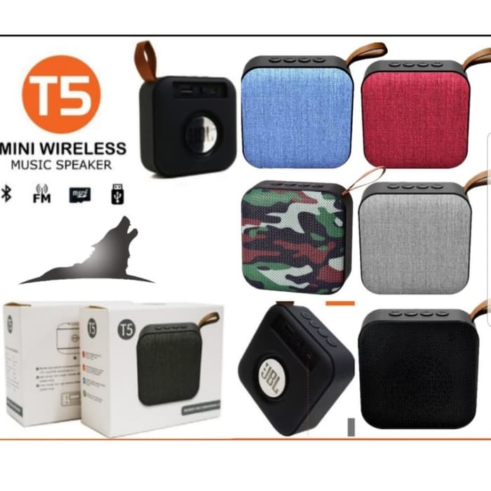 Speaker Musik Box Bluetooth JBL T5 - T5A Kotak Full Bass Termurah Full Audio