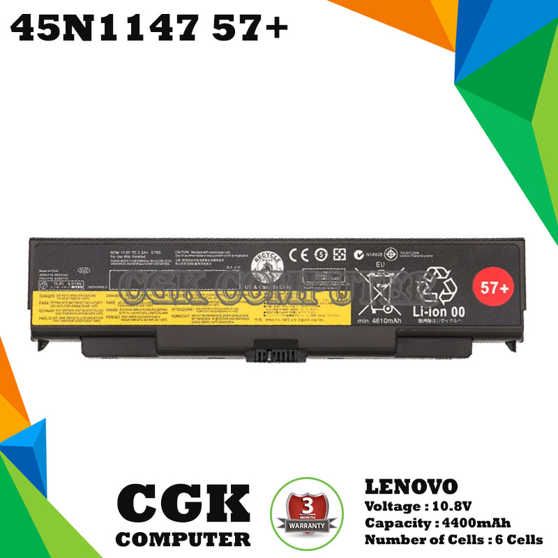 Baterai Laptop Lenovo ThinkPad T440 T440P L440 L540 57+