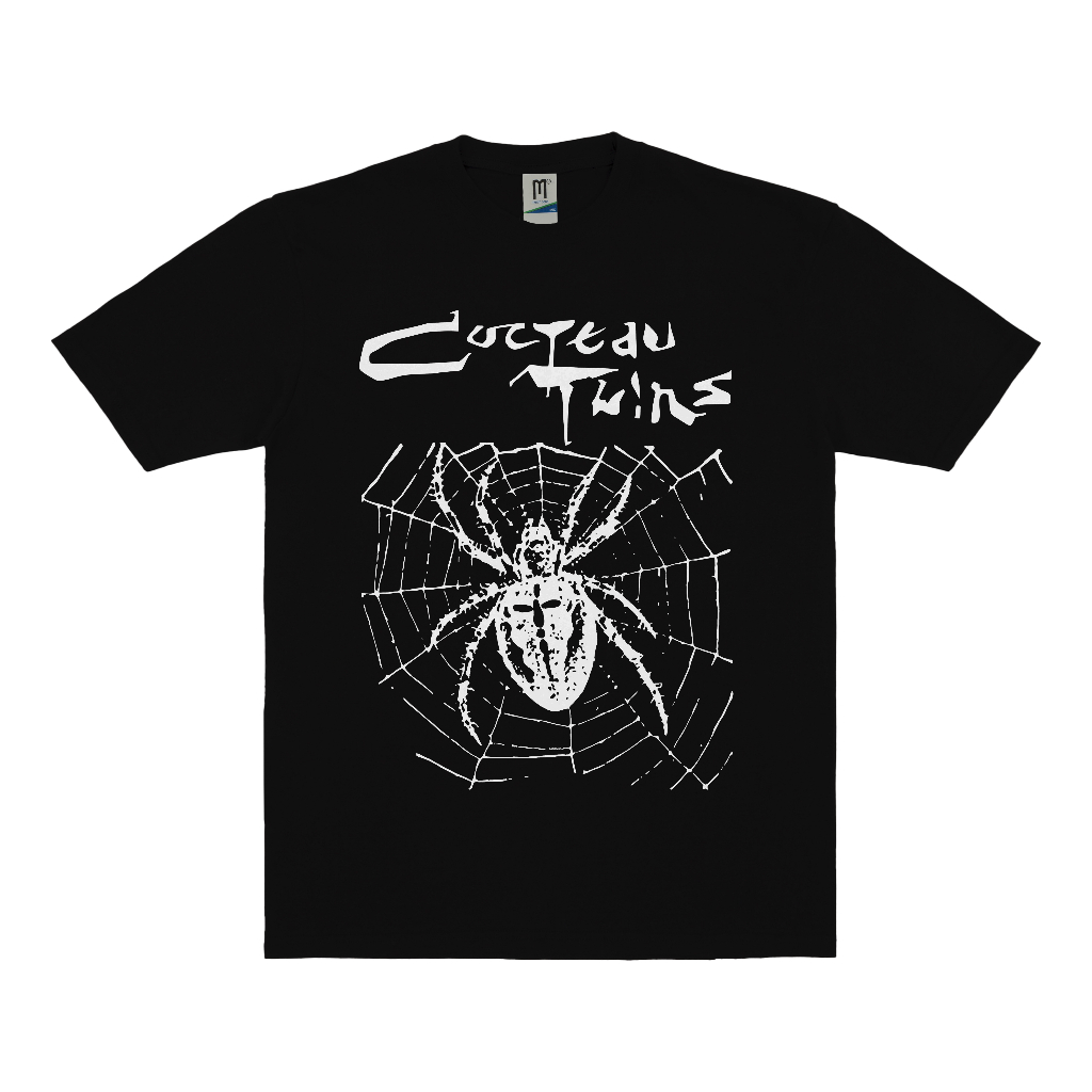 KAOS BAND COCTEAU TWINS SPIDER VINTAGE | T-SHIRT BAND COCTEAU TWINS | COCTEAU TWINS HITAM
