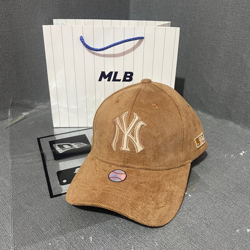 [TOPI]CAP MLB LOGO NY COKLAT BLACK