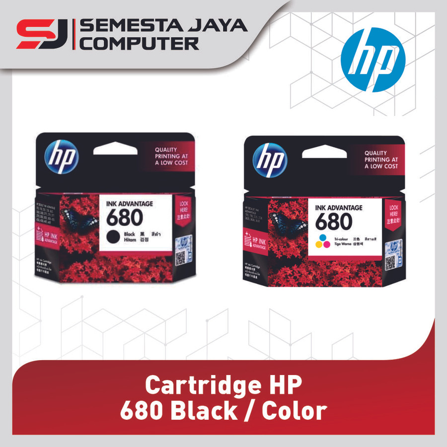 CATRIDE / TINTA PRINTER HP  680 BLACK/COLLOR