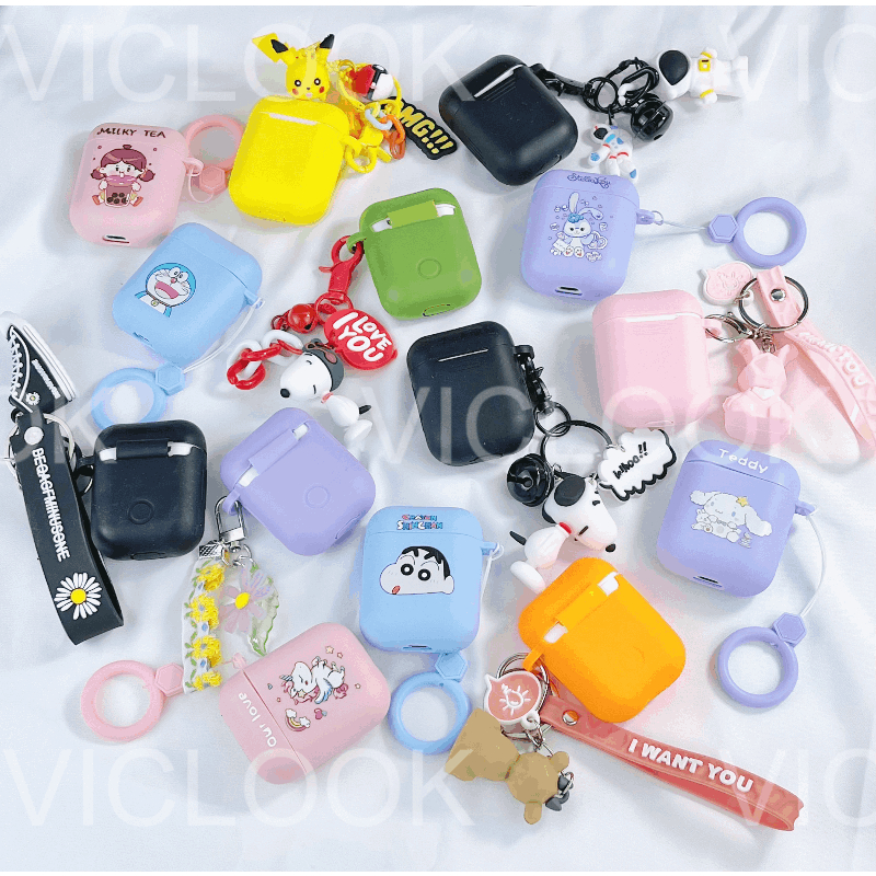 TWS Bluetooth Headset Inpods 12 i12 Earphone Macaron Android IOS Bluetooth 5.0 Hensed Full Bass Dengan Casing Kartun 3D