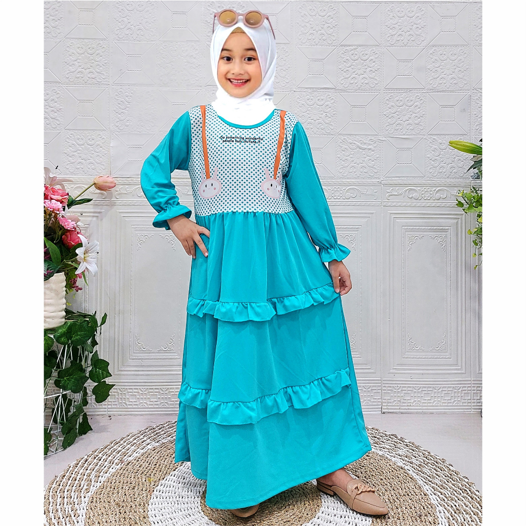 CF Kids Gamis Anak Leny Polkadot