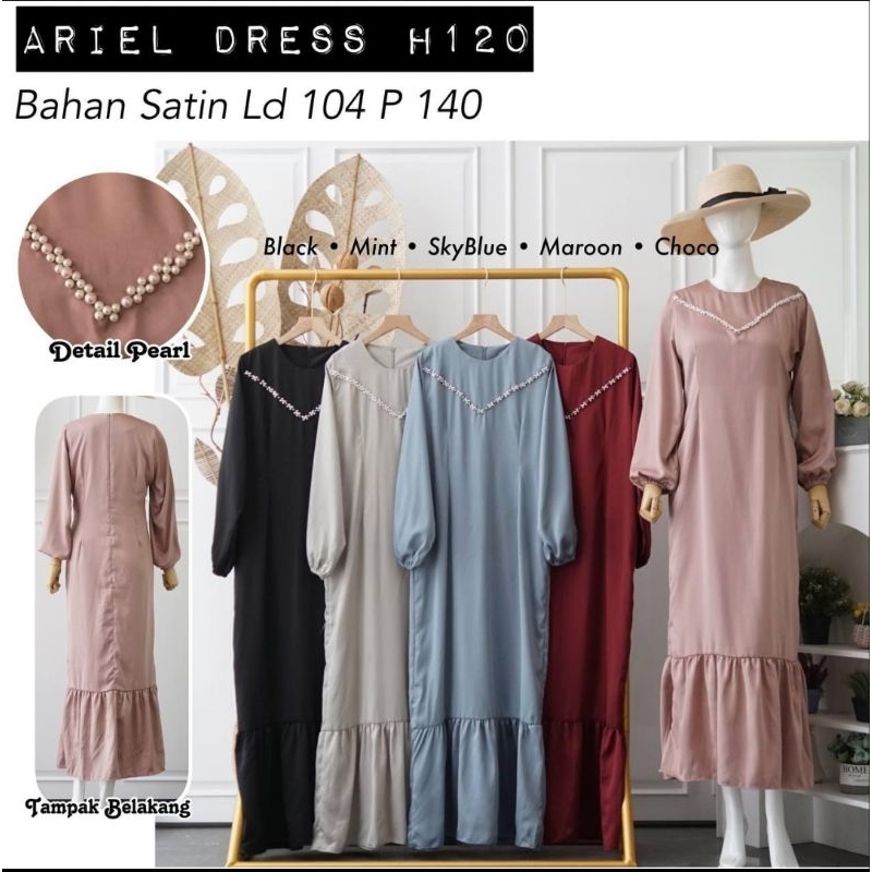 ARIEL DRESS / DRESS KONDANGAN / SIMPLE DRESS / SLIM DRESS