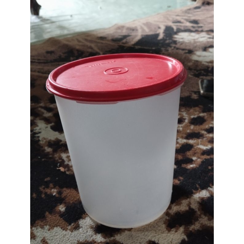 Toples Tuperware tutup merah second