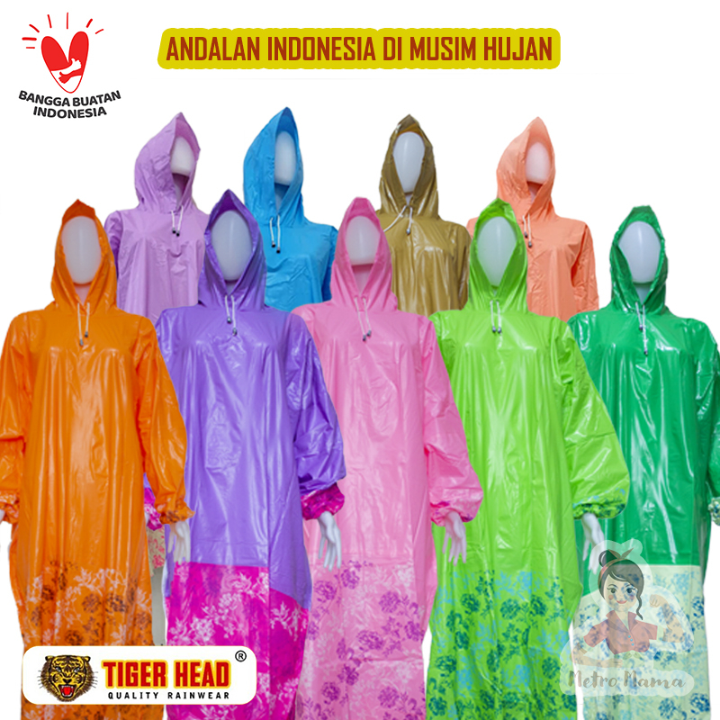 Jas Hujan Muslimah TIGER HEAD GAMIS AISHA 68340 Hijabers