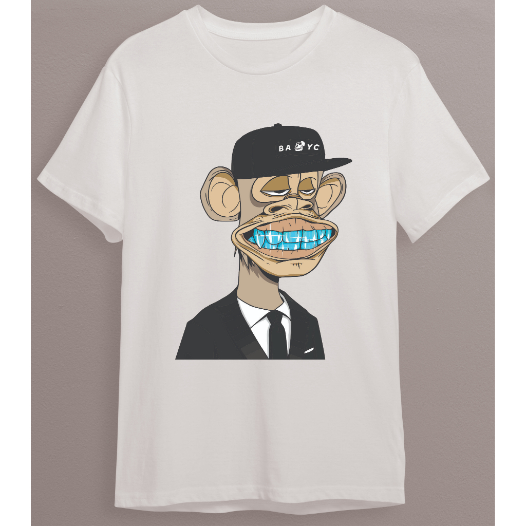 Oblong T-shirt nft BAYC / Kaos Nft APE004