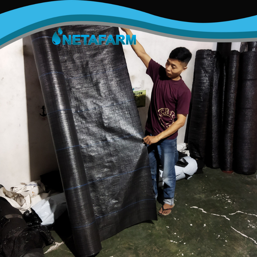 Weedmat NOGULMA Geotextile Mulsa Gulma Hitam 90 GSM 4x100m - Roll