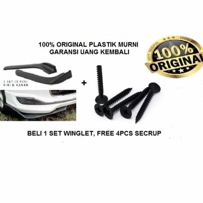 Variasi Bemper Mobil MOBILIO Winglet Lips Depan Mobil