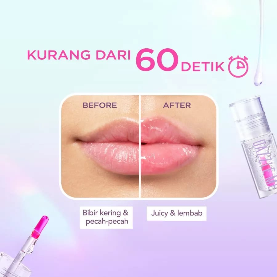 DAZZLE ME 24/7 Wonderfullip Serum | BPOM lip serum balm sleeping mask bibir moisturizing
