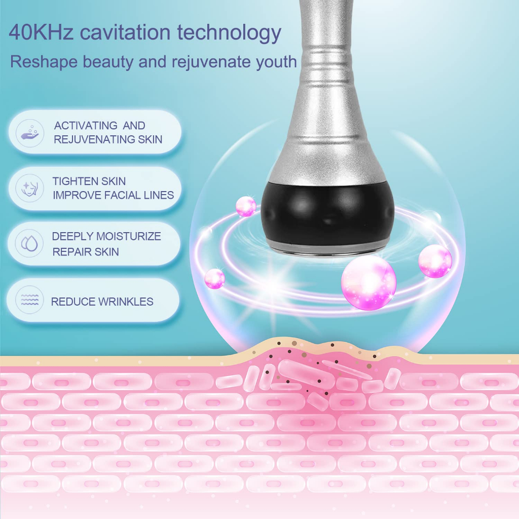 ⭐Garansi⭐ 3 in 1 RF 40K 80K Slimming Machine Radio Frequency Ultrasound 40k 80k Cavitation Wajah Badan Burn Fat Pelangsing Tubuh Hilangkan Kerut