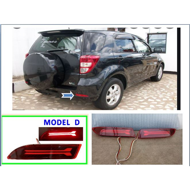 GDRBAV-LAMPU REFLEKTOR BELAKANG / BUMPER BELAKANG  RUSH LAMA  TYPE G MODEL D - LAMPU BUMPER TERIOS L