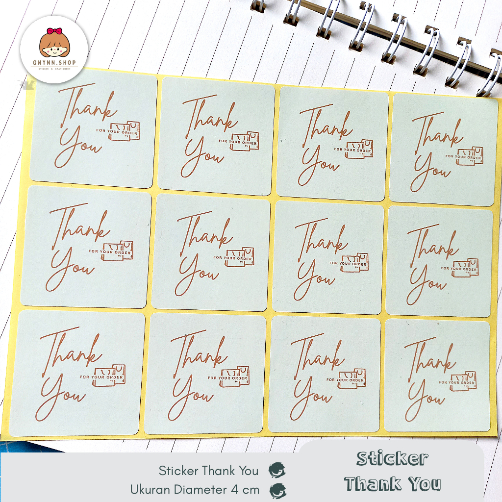 

Stiker Thank You 28 pcs | Ukuran 4 cm | ready stock | Series 4