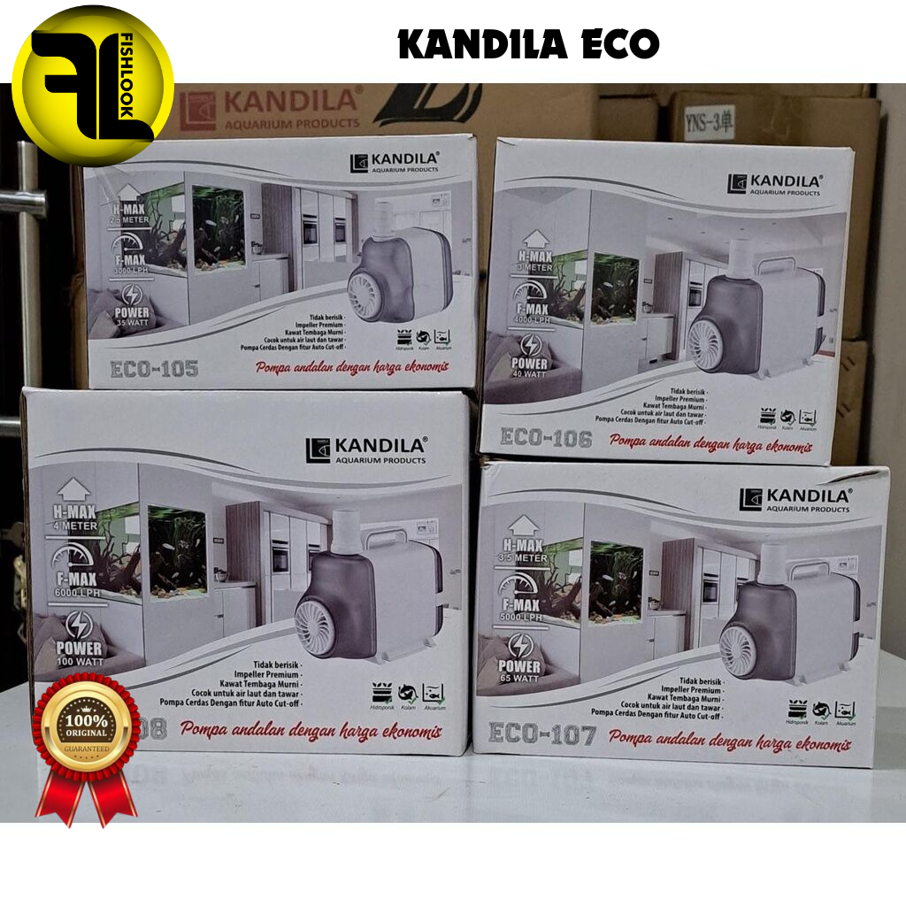 KANDILA ECO 105 ECO105 MESIN POMPA CELUP POWER HEAD AQUARIUM LOW WATT