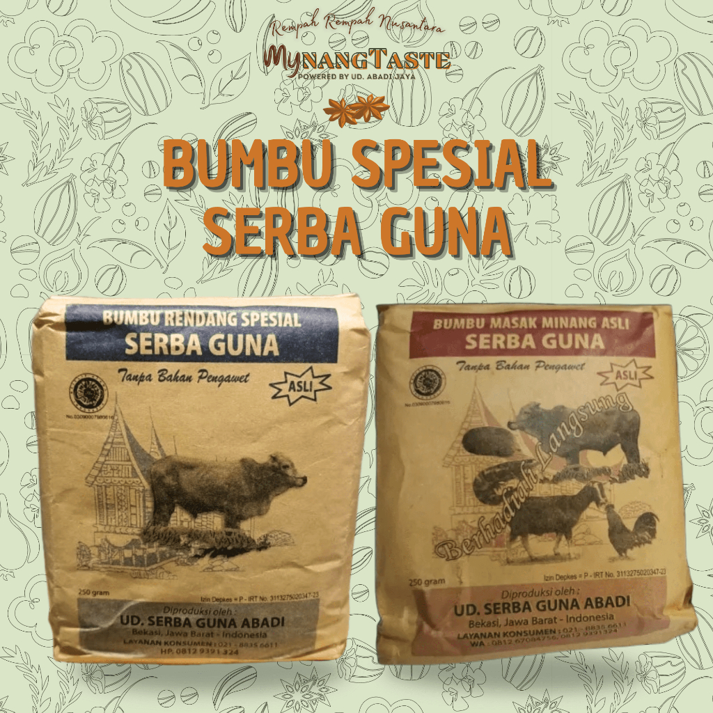 

Bumbu Masak Serba Guna Rendang Spesial & Gulai Kambing 250gr Resep Idul Adha