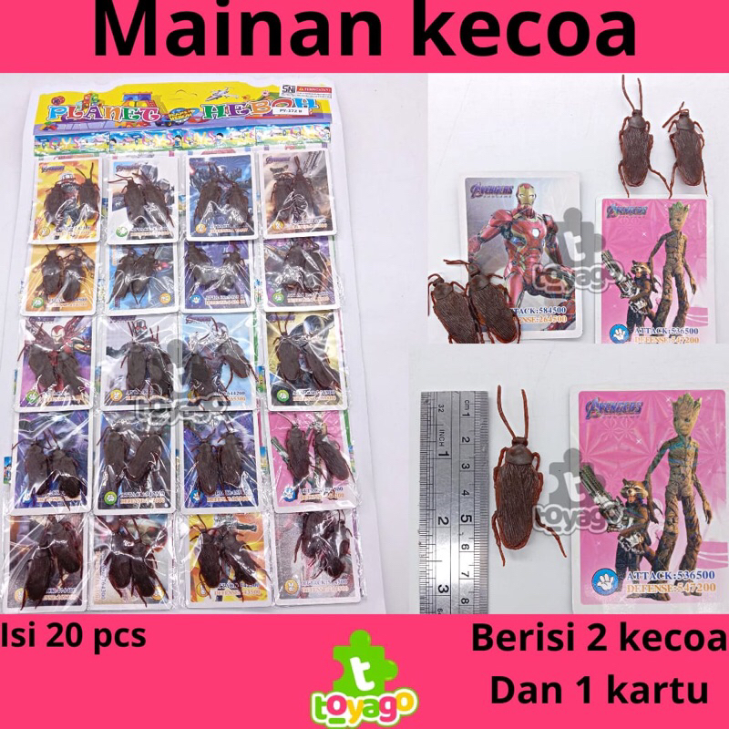 Mainan Animal Kecoa/Mainan prank isi 20 Pcs Grosir Murah