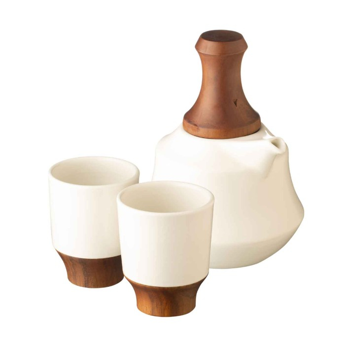 Teapot Set / Set Teapot & Cangkir Jenggala Kendi Putih