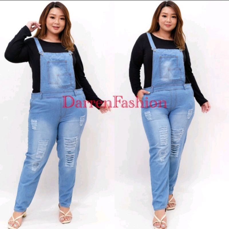 overal jeans jumbo baju kodok jumbo oversize
