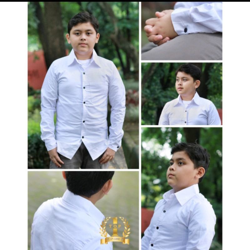 KEMEJA ANAK LAKI-LAKI LENGAN PANJANG USIA TANGGUNG/KEMEJA POLOS ANAK LAKI-LAKI TANGGUNG