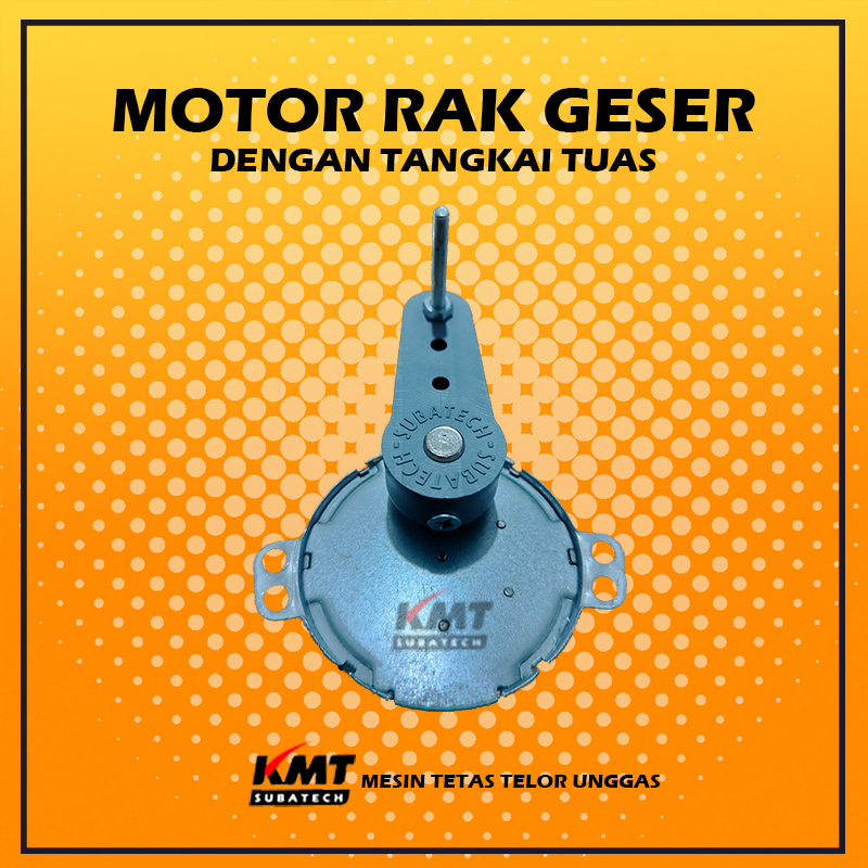 Motor Dinamo dengan Tangkai Tuas untuk Mesin Tetas Rak Geser