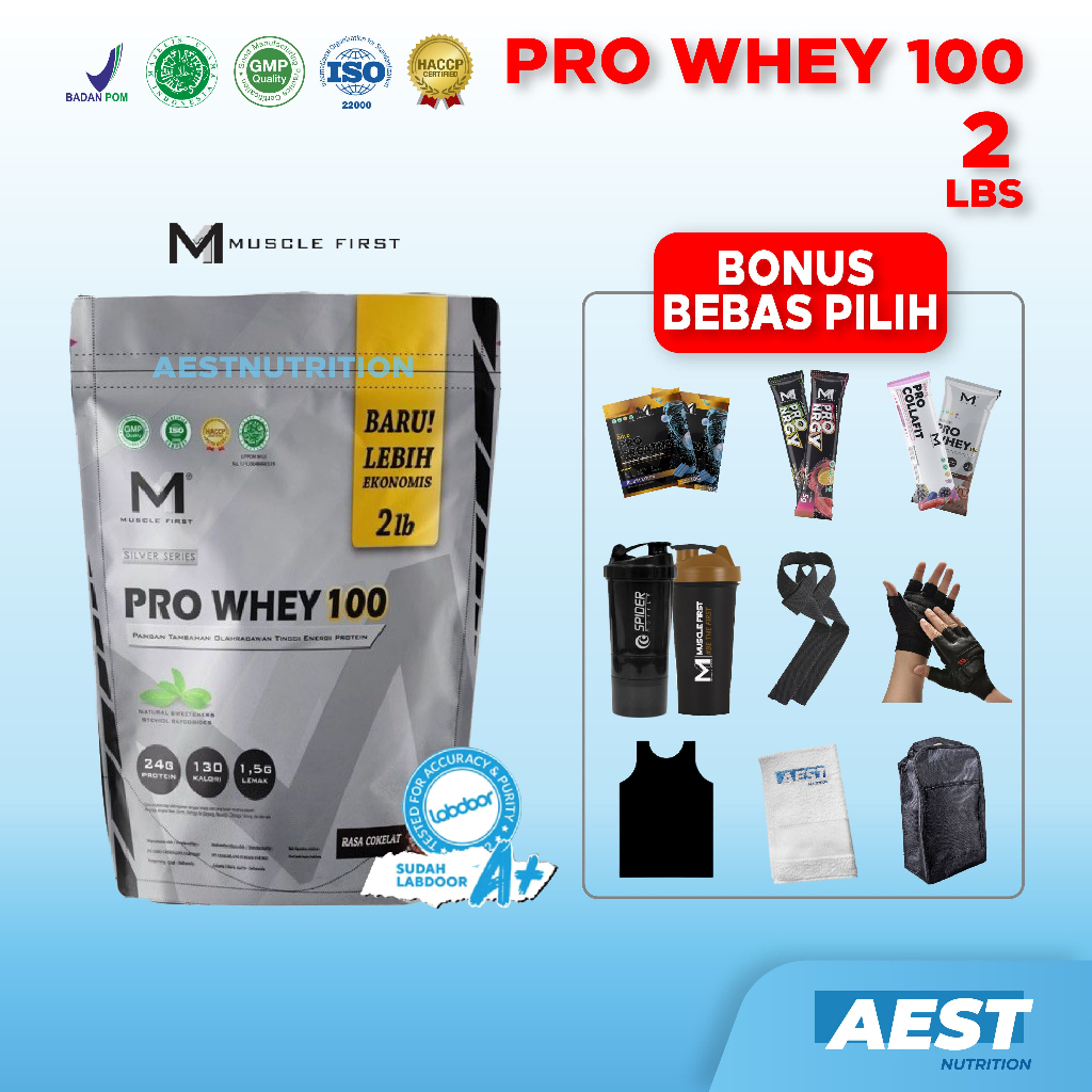 Muscle First Pro Whey 100 2lbs Whey Protein 900 gr 23 Serving