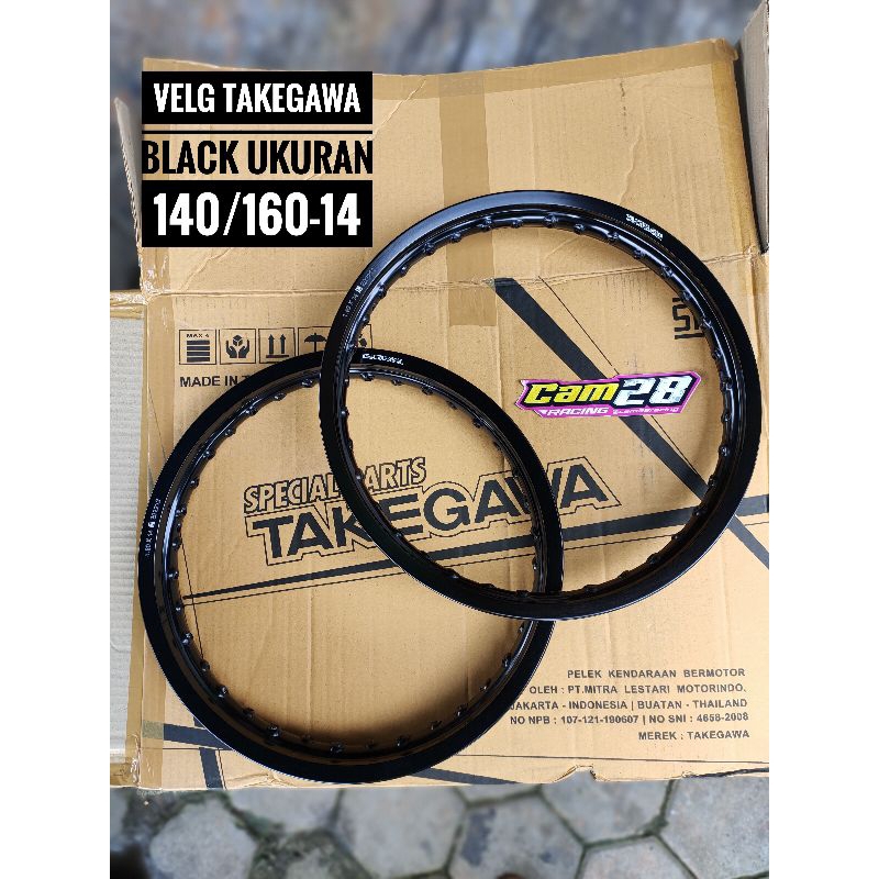 Velg takegawa Thailand ring 14 ukuran 140 160 gold blue black ungu bronze