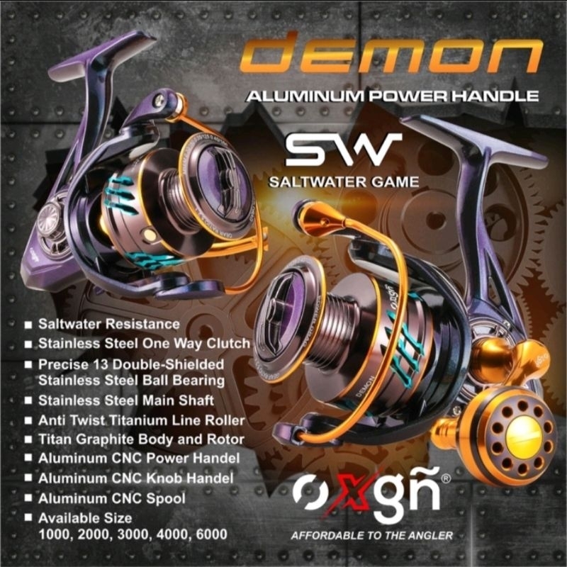 REEL OXGN DEMON SW SPOOL BESI POWER HANDLE