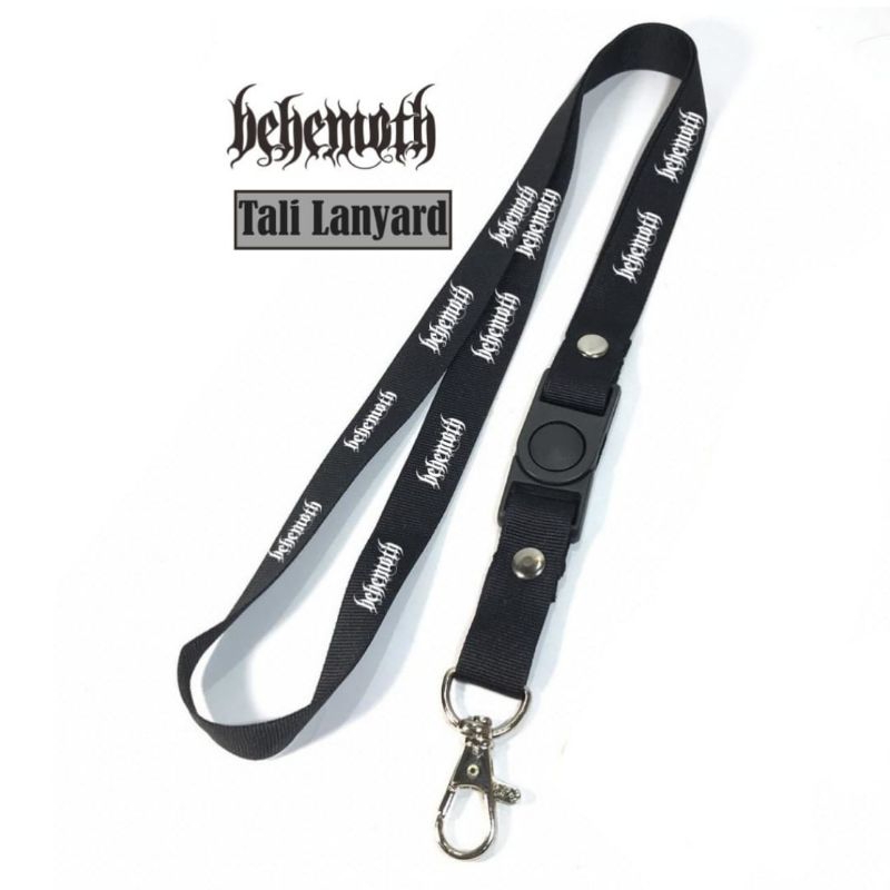 

lanyard BEHEMOTH lanyard BAND METAL gantungan kunci name tag id card kartu nama / tali lanyard gantungan leher fullprint
