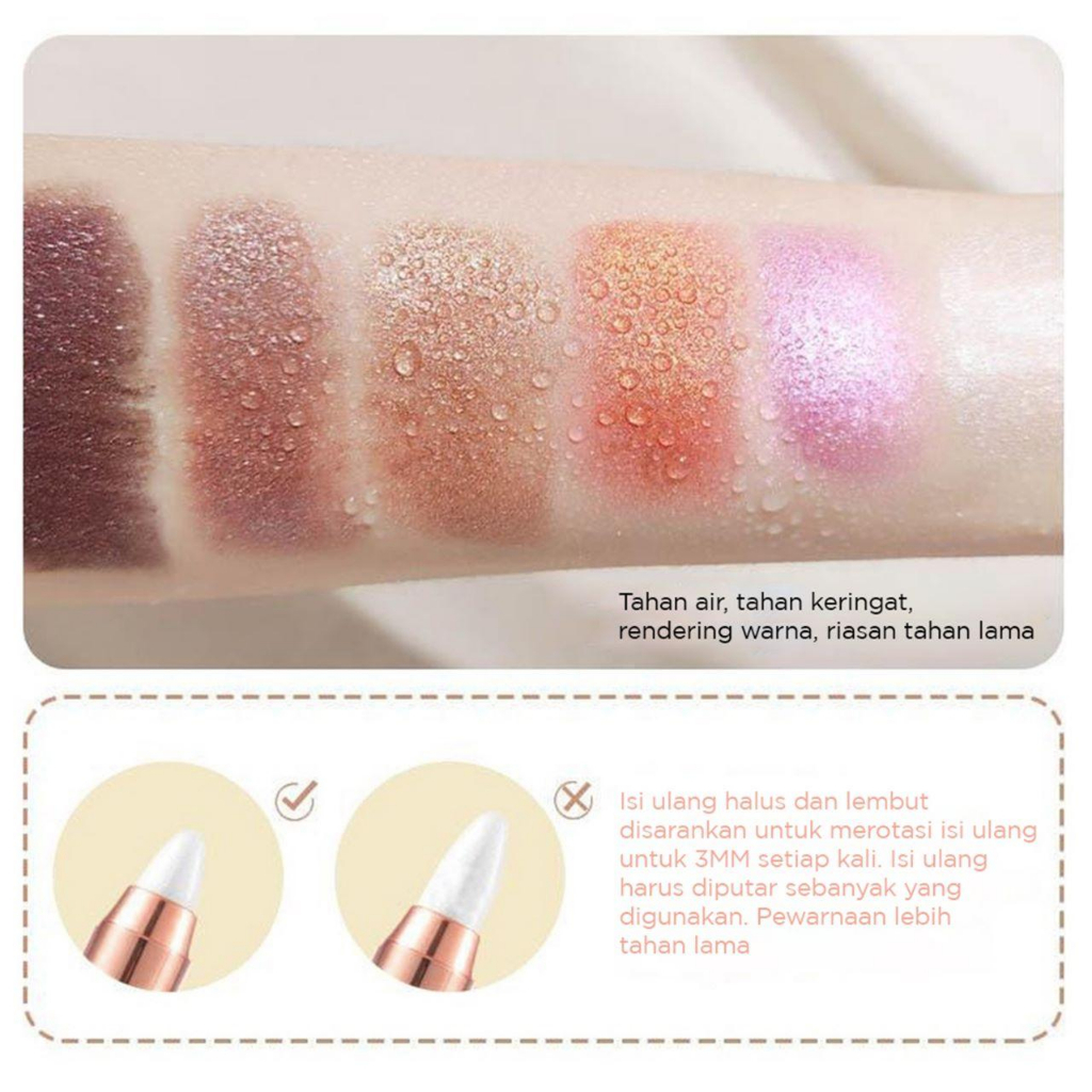UMiSS double high gloss eyshadow pen &amp; UMISS 4in1 Lip Serum Lipstik Matte Velvet Light