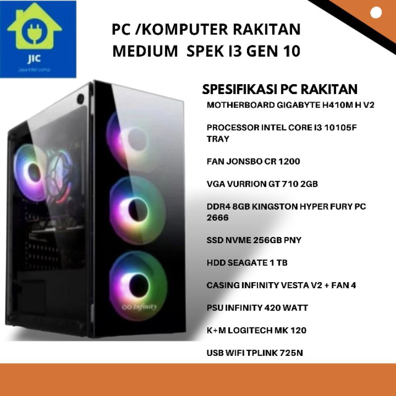 PC /KOMPUTER RAKITAN I3 GEN 10