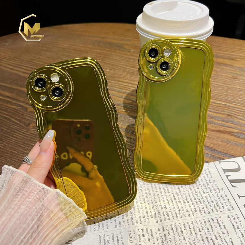 SOFT CASE SOFTCASE TPU WAVE GELOMBANG GOLD FOR REALME C21Y C25Y MA4329