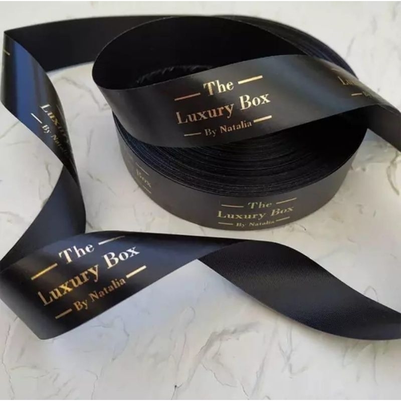 

Pita Satin/Custom Printing 1 Roll/PART 1/Lebar 2,5cm/Panjang18 Meter/Pita Import/Pita Kado