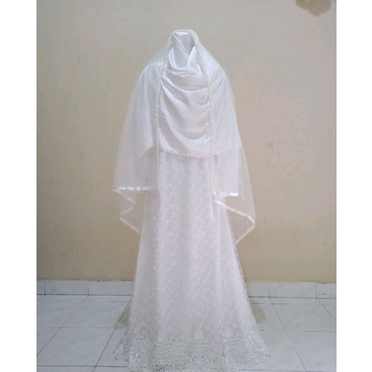 gaun akad syar'i/preloved/sewa gaun akad/kebaya akad preloved/kebaya akad/sewa kebaya akad/gaun syar