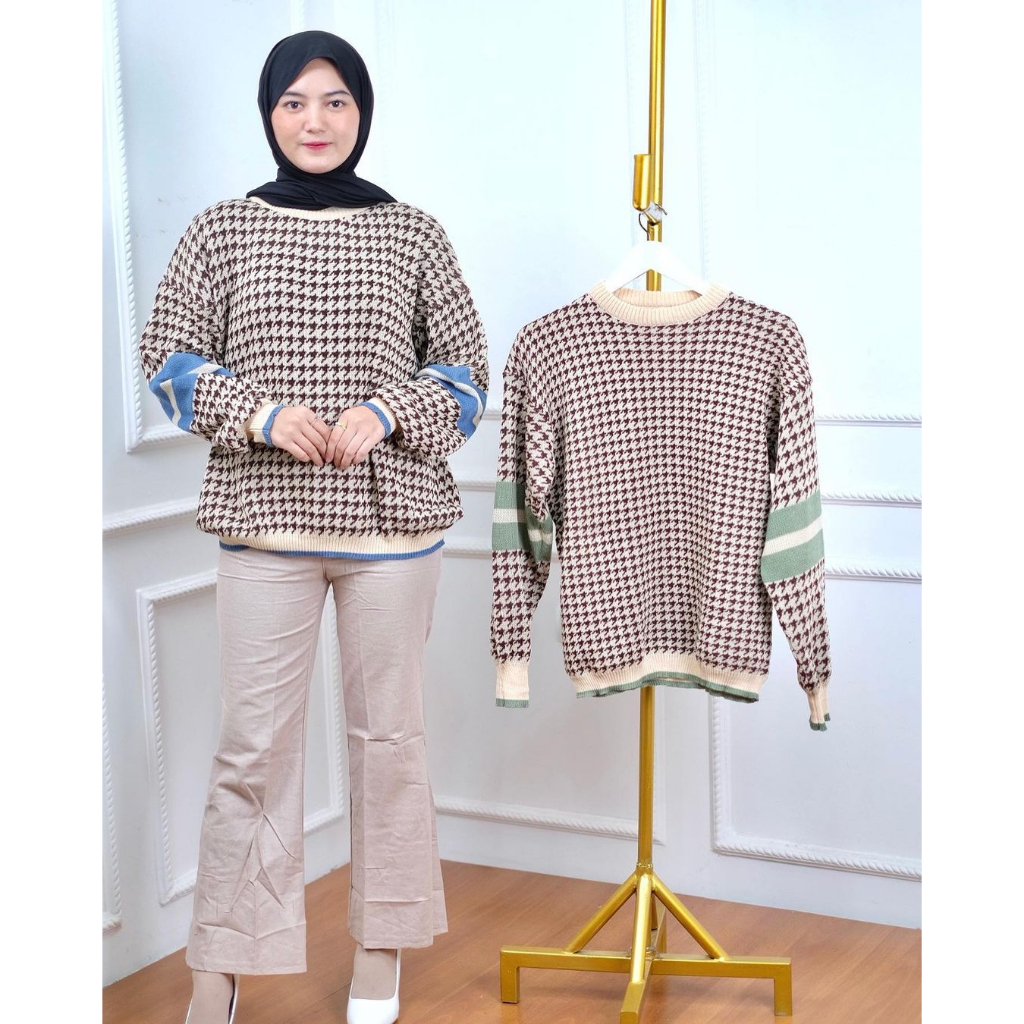 castelo sweater rajut korea premium baju rajut wanita kasual